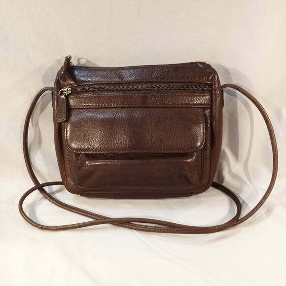 Fossil Leather Crossbody Purse Brown – Good Condition - Picture 2 of 6